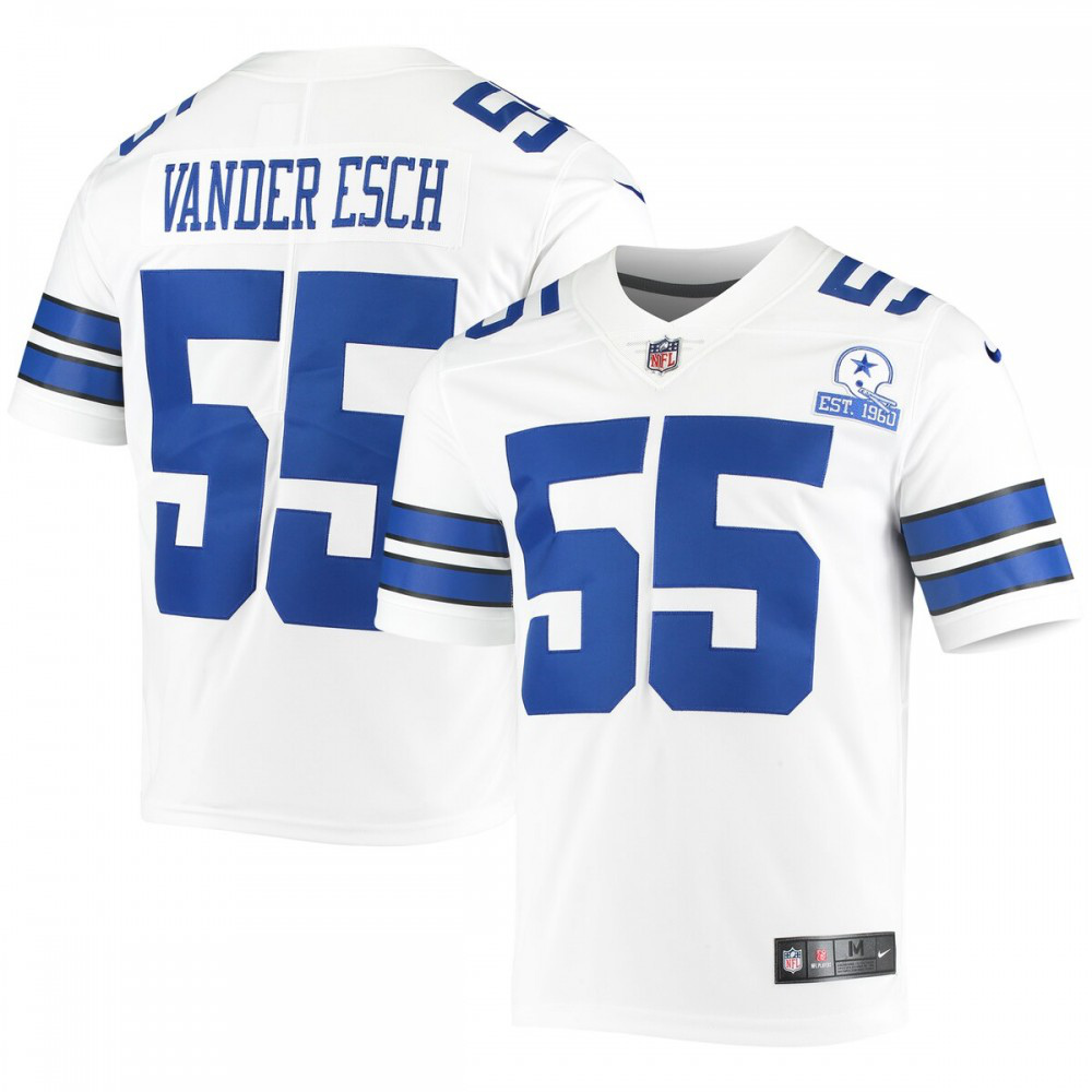 Leighton Vander Esch Dallas Cowboys Nike 60th Anniversary Limited Jersey - White-Profan Arena
